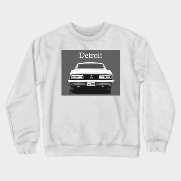 Detroit Muscle BW Crewneck Sweatshirt by Burtney
